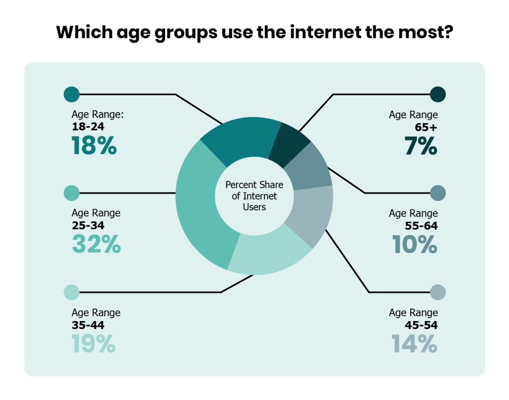 internet usage age groups