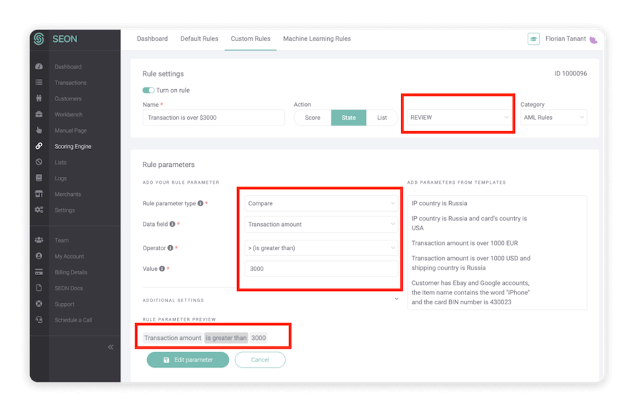 Standard AML Rule