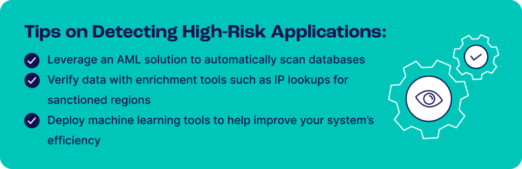 tips on detection high-risk applications