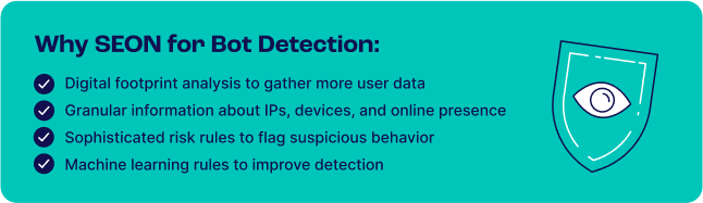 Why SEON for Betting Bot Detection