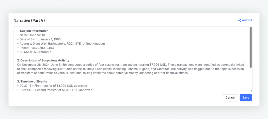 accelerate report generation with AI for smarter aml compliance